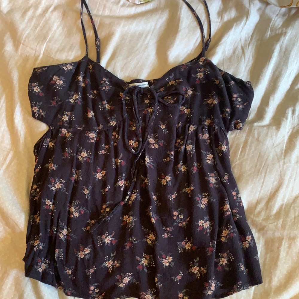 Cut out side babydoll tank